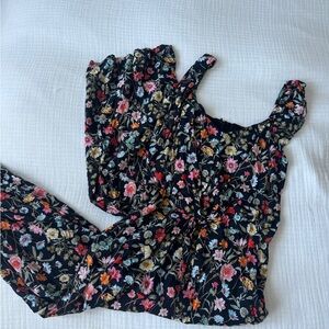Loft floral jumpsuit